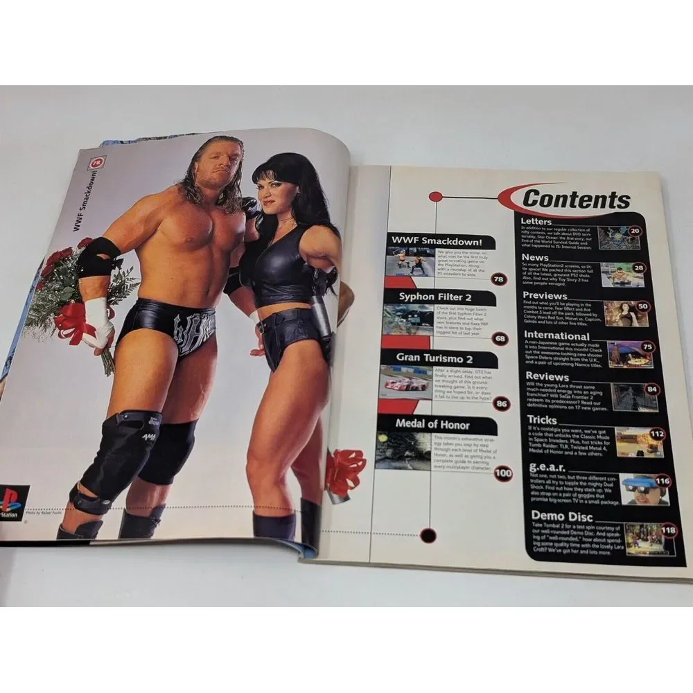 PlayStation Magazine Volume 3 Issue 5 February‎ 2000 Vintage WWF Wrestling